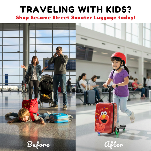 Abby Cadabby 4-in-1 Detachable Scooter Luggage