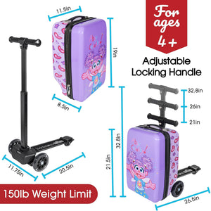 Abby Cadabby 4-in-1 Detachable Scooter Luggage