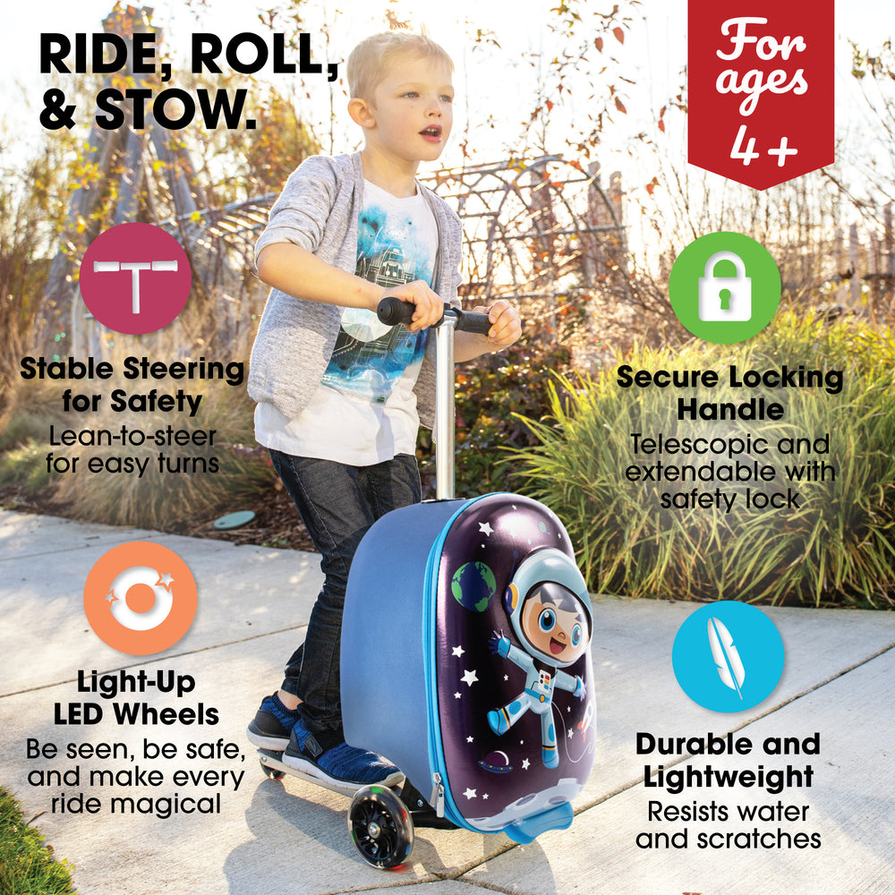 Space Boy Pack N' Go Scooter