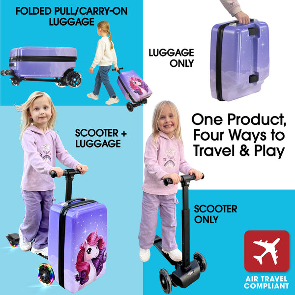 Unicorn 4-in-1 Detachable Scooter Luggage