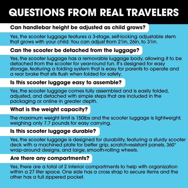 Drip 4-in-1 Detachable Scooter Luggage