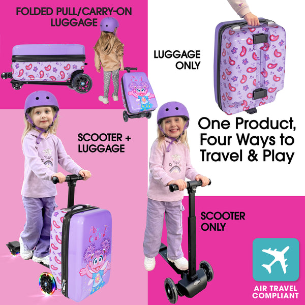 Abby Cadabby 4-in-1 Detachable Scooter Luggage