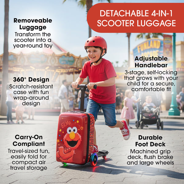 Elmo 4-in-1 Detachable Scooter Luggage